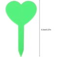 thumbnail image 2 of 100pcs Colors Durable Water Resistant Plant Label Pvc Material Heart Shaped Gardening Label(green), 2 of 5