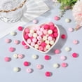thumbnail image 3 of 1 Box 10MM 200PCS Pink Bubblegum Acrylic Beads with Holes Matte Silicone Round Resin Opaque Loose Spacer Bead Bulk, 3 of 7