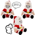 thumbnail image 3 of Simply Genius (3 Pack) Pull My Finger Santa Claus: Farting Talking Plush Toy Stuffed Animal, 3 of 7