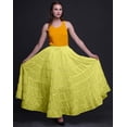 thumbnail image 2 of Phagun Jupe Longue Décontractée Jaune Moyenne pour Femmes, Maxi d'Été, Vêtements Indiens-22, 2 of 6