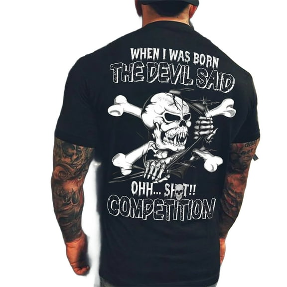 Men T Shirt for Big & Tall Man Graphic Short Sleeve Plus Size Oversized Tee Tshirts L TESTU0001