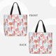 thumbnail image 2 of Disketp Tropical Corals Seahorse Bolsa Tote de Lona para Mujer, Bolso de Hombro y Cruzado con Cierre de Cremallera, 2 of 7