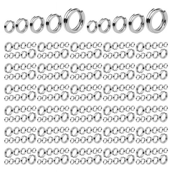 500Pcs Stainless Steel Fishing Split Rings,Fishing Heavy Duty Lure Rings