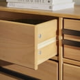 thumbnail image 5 of Walker Edison 60” Contemporary Solid Wood 6-Drawer Dresser, Natural Pine, 5 of 16