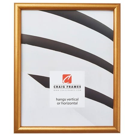 Craig Frames Bullnose Antique Gold Picture Frame 18 By 36-Inch
