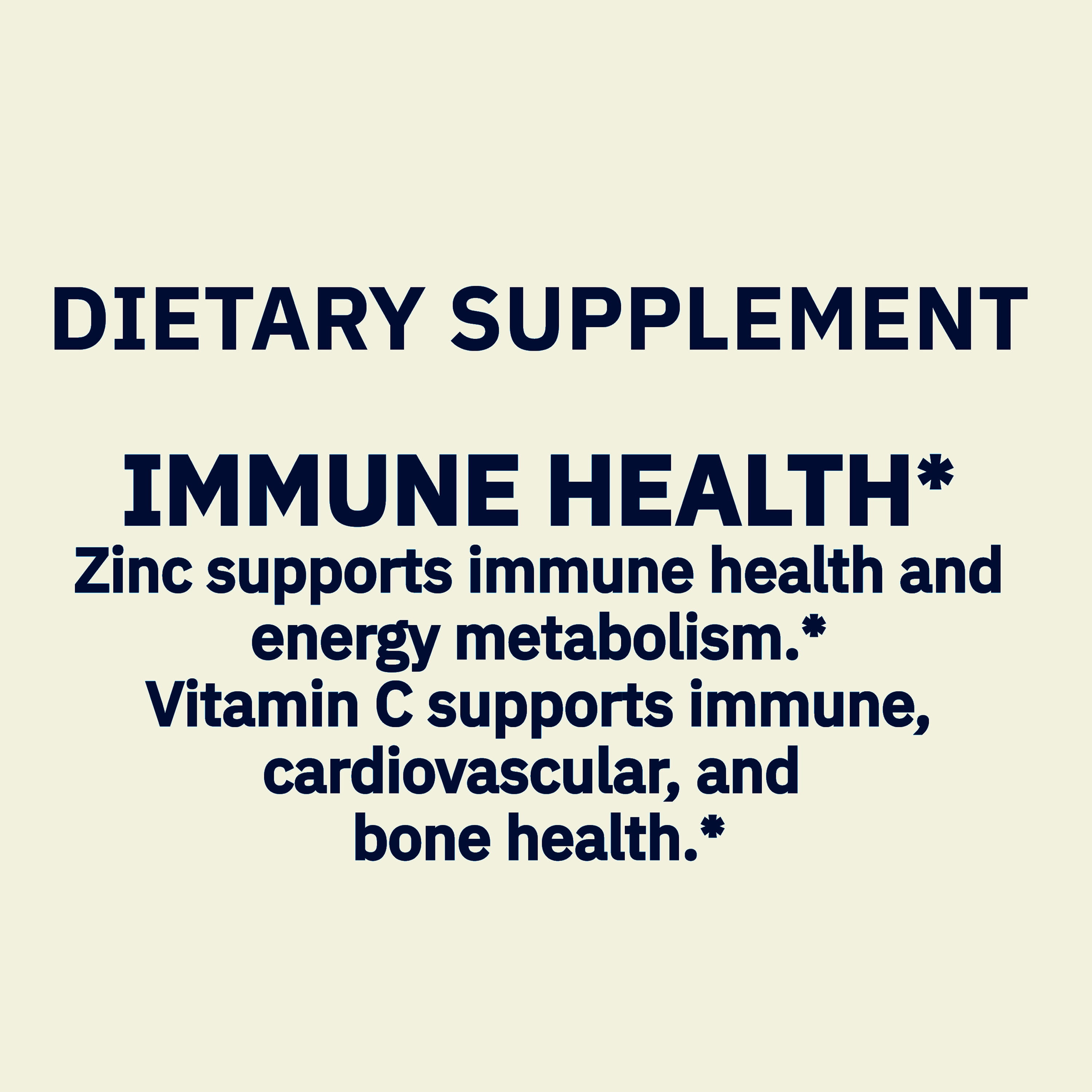 Spring Valley Fast Dissolve Zinc with Vitamin C, Chewable Tablets, Orange, 150 Count