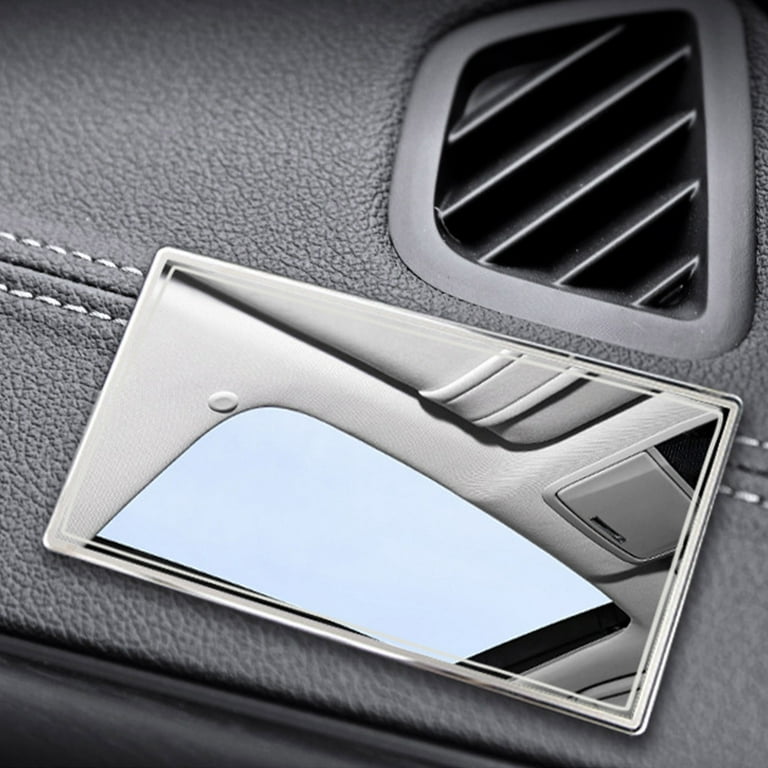 Car Sun Visor Mirror, Vehicle Cosmetic Makeup Mirror, Automotive  Self-Adhesive Vanity Mirror for Truck, SUV（Rect）