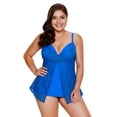 thumbnail image 4 of Traje de baño de talla grande para mujer Conjunto de Tankini Traje de baño de dos piezas Calzoncillos de playa 2XL Sunnimix Traje de baño Tankini de mujer, 4 of 8