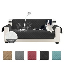 YEAHOME Reversible Sofa Slipcover Water Resistant Couch Cover, Sofa Size, Black/Beige