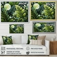 thumbnail image 4 of Designart "Light Green Ferns Plant Whimsical VORTEXs III" Floral Floater Framed Canvas Print, 4 of 7