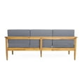 thumbnail image 5 of Christopher Knight Home Magnolia Outdoor Acacia Wood 3 Seater Sofa by  - 76.25" W x 27.00" D x 25.50" H, 5 of 5