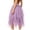 Purple, variant on Tulle Skirts for Girls High Elastic Waist Midi Skirt Tutu A-Line Mesh Layered Skirts