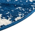 thumbnail image 6 of Rugs.com Lennon Collection Rug – 3 Ft Round Navy Blue Medium Rug Perfect For Kitchens, Dining Rooms, 6 of 9