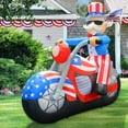 thumbnail image 7 of GOOSH Fourth of July Decoration 5.9FT Uncle Sam Inflatable with LED Lights, Patriotic Decorations Independence Day Inflatable, Outdoor 4th of July Inflatable Uncle Sam Blow Up for Party Garden, 7 of 7