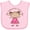 AD-Pink, variant on Inktastic My Grammie Loves Me Girls Baby Bib