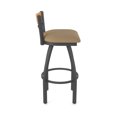 thumbnail image 4 of 881 Revelle 30" Swivel Bar Stool with Pewter Finish, Medium Back and Canter Sand Seat, 4 of 5