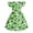 1Green25, variant on XAOFW Girl's Dresses St. Patrick'S Day Print Fly Sleeves Crewneck Pleated Dress Dance Party Soft Loose Fit Sundresses