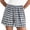 Light blue, variant on Cute Shorts, Comdrip Women Boxer Shorts Gingham Casual Lounge Sleep Plaid Shorts Beach Bottoms 2026 Trendy Pajama Shorts Women Black L