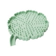 thumbnail image 3 of Jabonera de silicona con escurridor, soporte para jabón, plato portátil de fácil limpieza Verde claro, 3 of 9