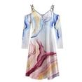 thumbnail image 5 of Vestido de manga larga con estampado de tirantes con cremallera y cuello en V para mujer Pompotops hdfakjf7046, 5 of 5