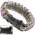 thumbnail image 2 of Armory Replicas Skulls Survival Whistle Paracord Bracelet - OD Purple Camo Suitable for camping, hiking, survival situations, and emergencies, 2 of 2