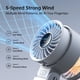 thumbnail image 3 of Ventilador portátil JISULIFE LIFE7 2024 con pantalla LED 5000 mAh gris, 3 of 8