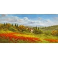 thumbnail image 2 of Schoelnhammer, Heinz 24x14 Gold Ornate Wood Framed with Double Matting Museum Art Print Titled - Tuscan Beauty I, 2 of 4