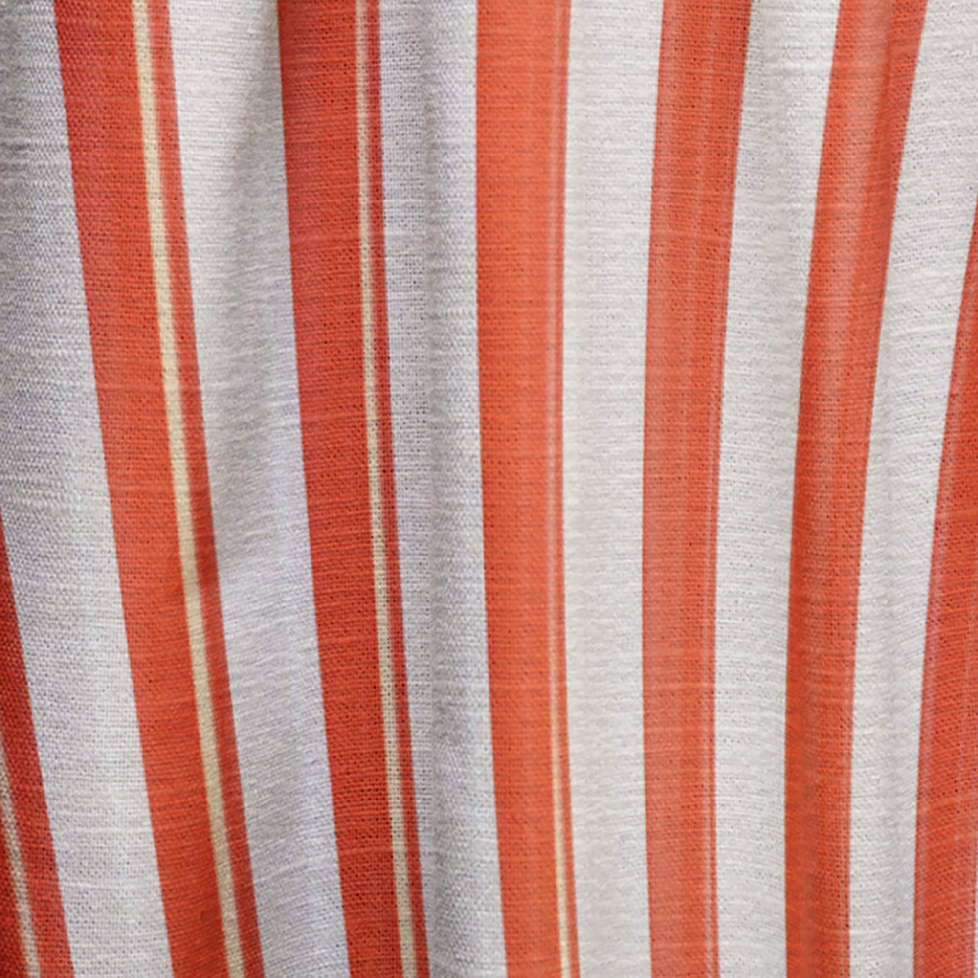 Designart 'Orange and White Spiral' Modern & Contemporary Curtain Panel