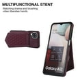 thumbnail image 2 of Case for Samsung Galaxy A12 5G 6.5" 2021, Allytech Detachable Crossbody Strap Flip PU Leather Magnetic Button RFID Blocking Purse Wallet Stand Case for Samsung A12 5G, Winered, 2 of 7