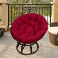 thumbnail image 4 of Cojín de asiento al aire libre Kearding Cojines de silla impermeables redondos Rojo oscuro 60x60cm, 4 of 6
