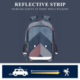 thumbnail image 5 of FORMRS Unisex School Backpack 17" Student Travel Bag with Laptop Compartment, Blue Geometric, 5 of 7