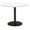 Designer White, Black Base, variant on KFI Studios Mode 4' Round Counter Height Dining Table, River Cherry, Black Base