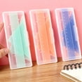 thumbnail image 6 of Geometry Ruler Set, Plastic Math Ruler Kit with Storage Case, Drawing Geometry Tool Set, Clear Ruler Triangle Protractor Set, Math Measuring Ruler Set for Home Office Drawing Math Learning Supplies, 6 of 7