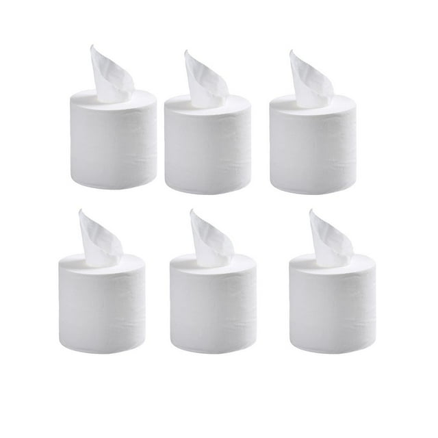 6Roll papel higiénico de 4 capas Pulpa de Tejido de