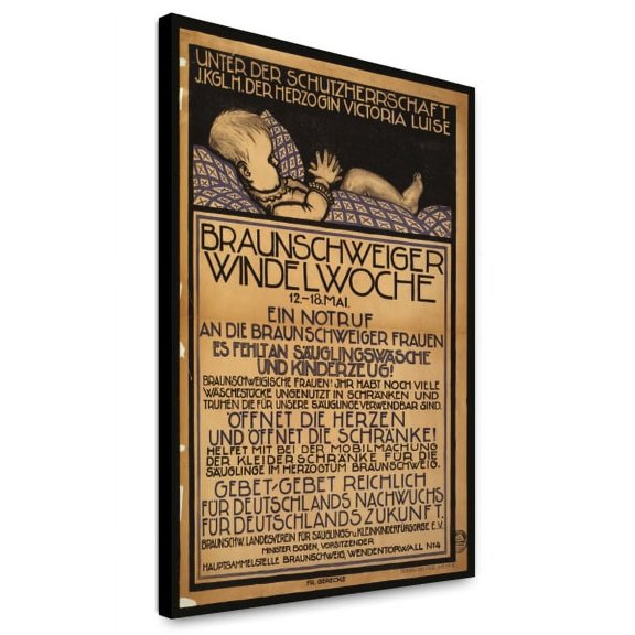 Canvas Print: Braunschweiger Windelwoche, 12.-18. Mai, Ein Notruf An Die