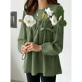 thumbnail image 4 of ZANZEA Women Cotton Long-sleeve Shirt Blouse Solid Color Fashion Top, 4 of 5