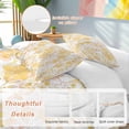 thumbnail image 2 of 3 Piece Yellow Flowers Duvet Cover Set Queen Size, Microfiber Comforter/Quilt Cover with Corner Ties and 2 Pillowcases, Watercolor Summer Botanical Floral All Season Soft Bedding with Zipper Closure, 2 of 8