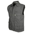 thumbnail image 2 of Safari Travel Vest for Men Collar with Zipper and Buttoned Front Ten Pocket Outdoor Vests, 2 of 4