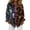 Gold, variant on Delconic Womens Halloween Print Button Down Shirt Long Sleeve Casual Regular Fit Collared Blouse Floral Ghost Pattern Top Black L
