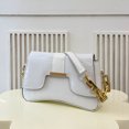 thumbnail image 5 of Bolso bandolera de un solo hombro para viajes diarios Bolso nuevo de piel sintética blanco, 5 of 5