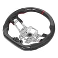 thumbnail image 3 of Volant de Course en Fibre de Carbone Volant Cuir Perforé Nappa Coutures Rouges Ajustement pour V6/EcoBoost/GT/Shelby, 3 of 8