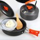 thumbnail image 3 of Utensilios de cocina portátiles para acampar, kit de desorden, utensilios de cocina para fogatas al aire libre para senderismo, mochilero, plegable y 8Pcs_Orange Macarena utensilios de cocina al aire libre, 3 of 8