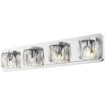thumbnail image 4 of Beaumont Lane 4 Light Facetté Cristal Verre Vanité Light in Chrome, 4 of 7
