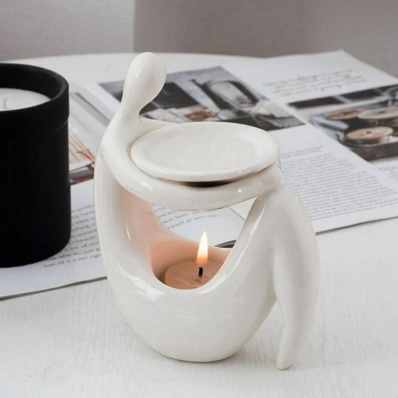 Oil Burner Stylish Holder Wax Candle Tart Burner Diffuser Decor Spa Bedroom Home Decor Gift Ornament