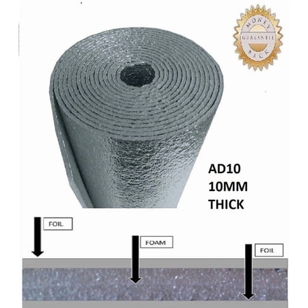 USEP -6mm Premium Reflective Insulation Roll Foam Core Radiant Barrier R8 48X25
