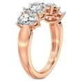 thumbnail image 4 of IGI Certified Pear Shape Lab Grown Diamond Anniversary Band Ring For Women | 5 Stone 5 CT TW In 14K Rose Gold | FG-VS1-VS2 Quality Blakely Friendly Diamonds Band Ring, 4 of 5