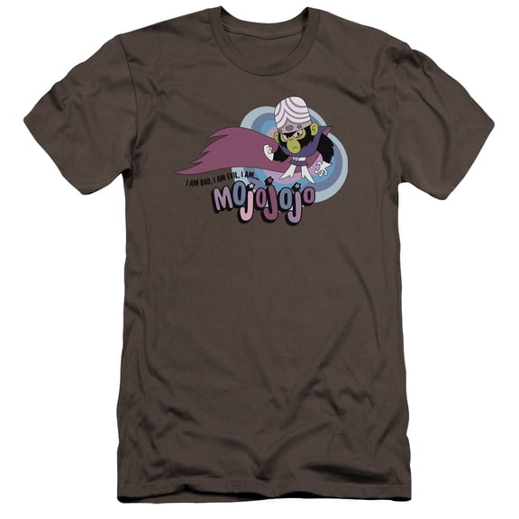 Powerpuff Girls I Am Bad I Am Evil HBO S/S Adult 30/1 T-Shirt Charcoal