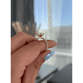thumbnail image 3 of ESTE ORIGIN 3.00Ct Radiant Moissanite Engagement Ring with Hidden Halo & Triple Pavé Band in 10K Rose Gold for Women, 3 of 7