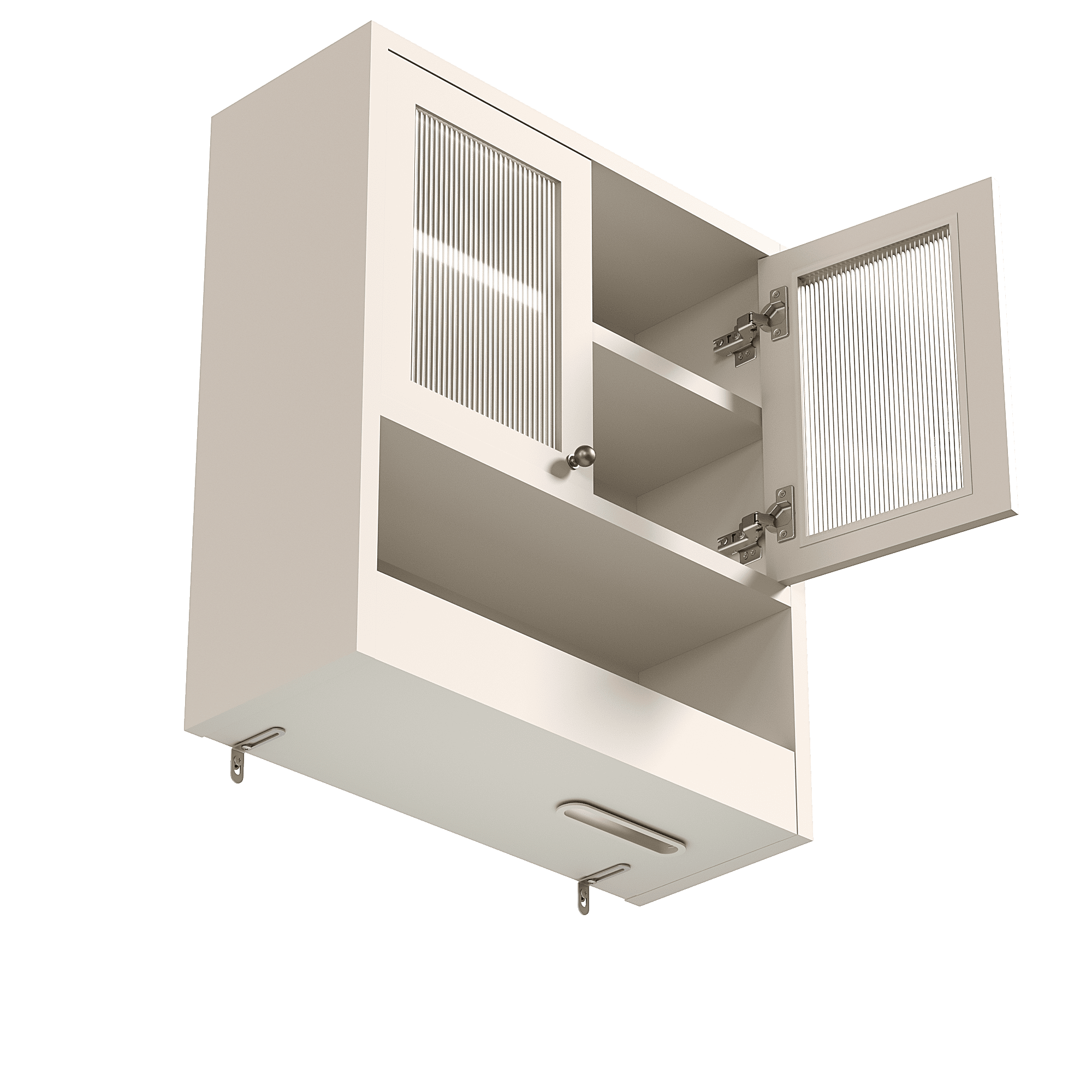 Mintazer Farmhouse Bathroom Medicine Cabinet with Adjustable Shelves, 2 Doors Wall Cabinet over The Toilet Storage, White