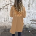 thumbnail image 3 of Women's Trench Coat Elegant Plain Warm Transition Coat Winter Jacket Long Sleeve Autumn Winter Jacket Lapel Coat Casual Jacket Women Women's Jacket Womens Lightweight Jackets Casual Jacket Hoodie for, 3 of 6